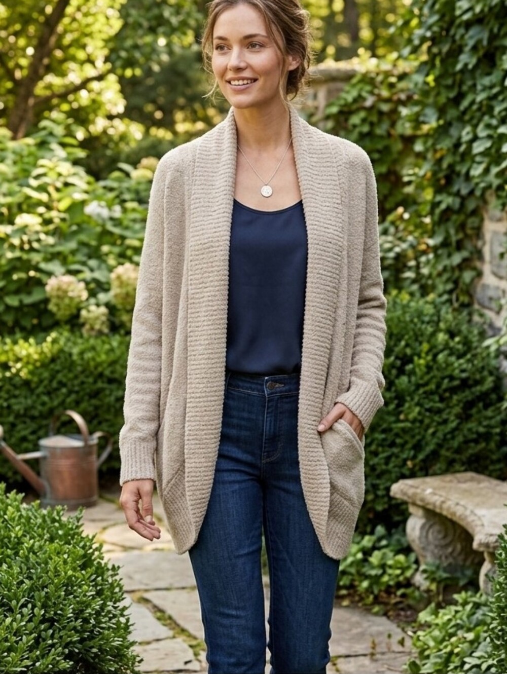 BAREFOOT DREAMS Tan Women's Cardigan